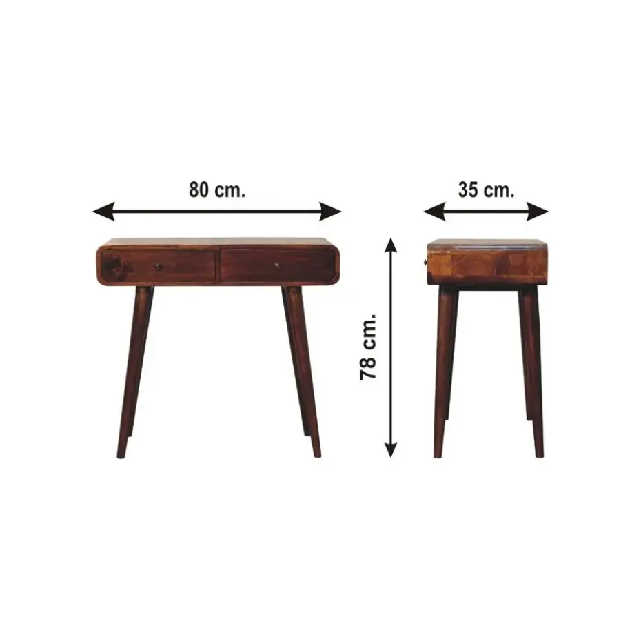 Artisan Furniture Massief Houten Kastanje Hal Tafel