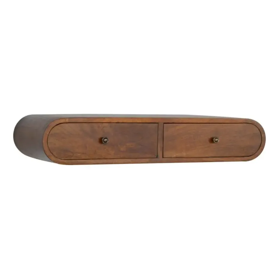 Artisan Furniture Solid hout Drijvende Kastanje Londen Sidetable