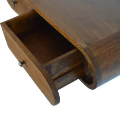 Artisan Furniture Solid hout Drijvende Kastanje Londen Sidetable