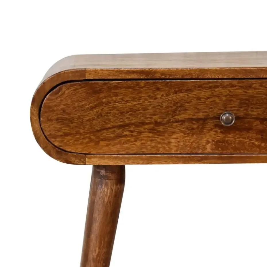 Artisan Furniture Solid hout Ronde Kastanje Sidetable