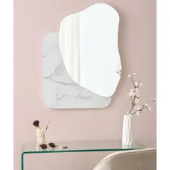 ARVERT - Wandspiegel - Wit - MDF