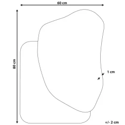 ARVERT - Wandspiegel - Wit - MDF
