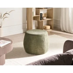 ASHTON - Poef - Groen - Polyester