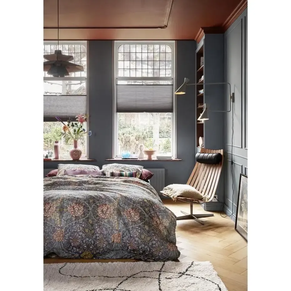 At Home by BeddingHouse Scene dekbedovertrek - 200x200/220 - Blauw