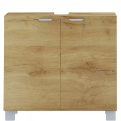 Atlas - Wastafelonderkast 60 cm met 2 deuren in eikenoptik
