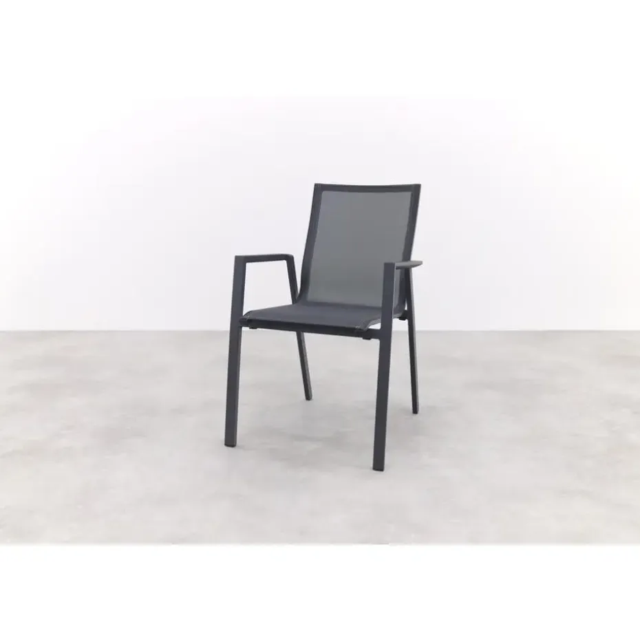 Atmos stapelbare tuinstoel - Antraciet