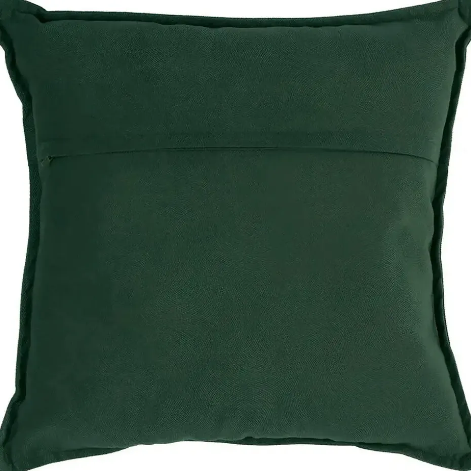 Atmosphera Bank/sierkussens Sophia - 45 x 45 cm - donkergroen