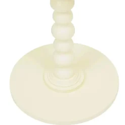 Atmosphera Bijzettafel/salontafel Alexa - ivoor - MDF hout - rond