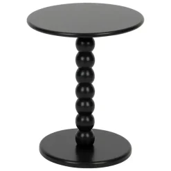 Atmosphera Bijzettafeltje Bologna - zwart - D38x H46 cm - MDF