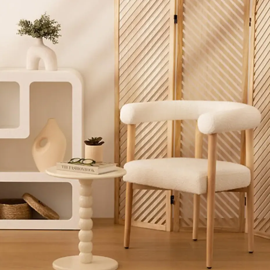 Atmosphera Bijzettafeltje Bologna - wit - D38x H46 cm - MDF