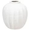 Atmosphera Bloemenvaas - creme wit - kunststeen - D25 x H28 cm