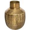 Atmosphera Bloemenvaas Emperor - goud - metaal - D10 x H15 cm