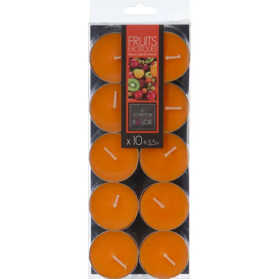 Atmosphera Geurtheelichtjes - 10x stuks - Exotisch Fruit geur