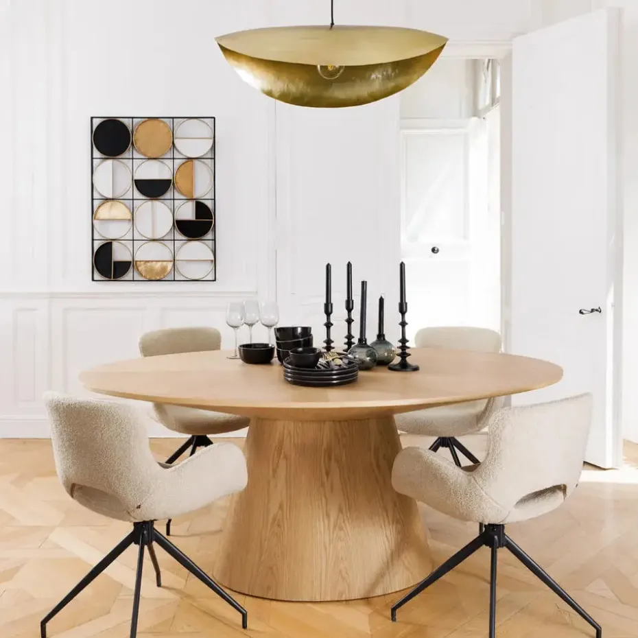Atmosphera kaarsen kandelaar - dinerkaarsen - zwart - H26 cm