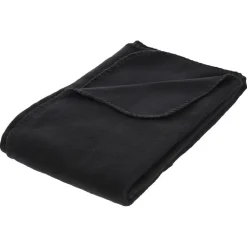 Atmosphera Plaid - zwart - polyester - 125 x 150 cm