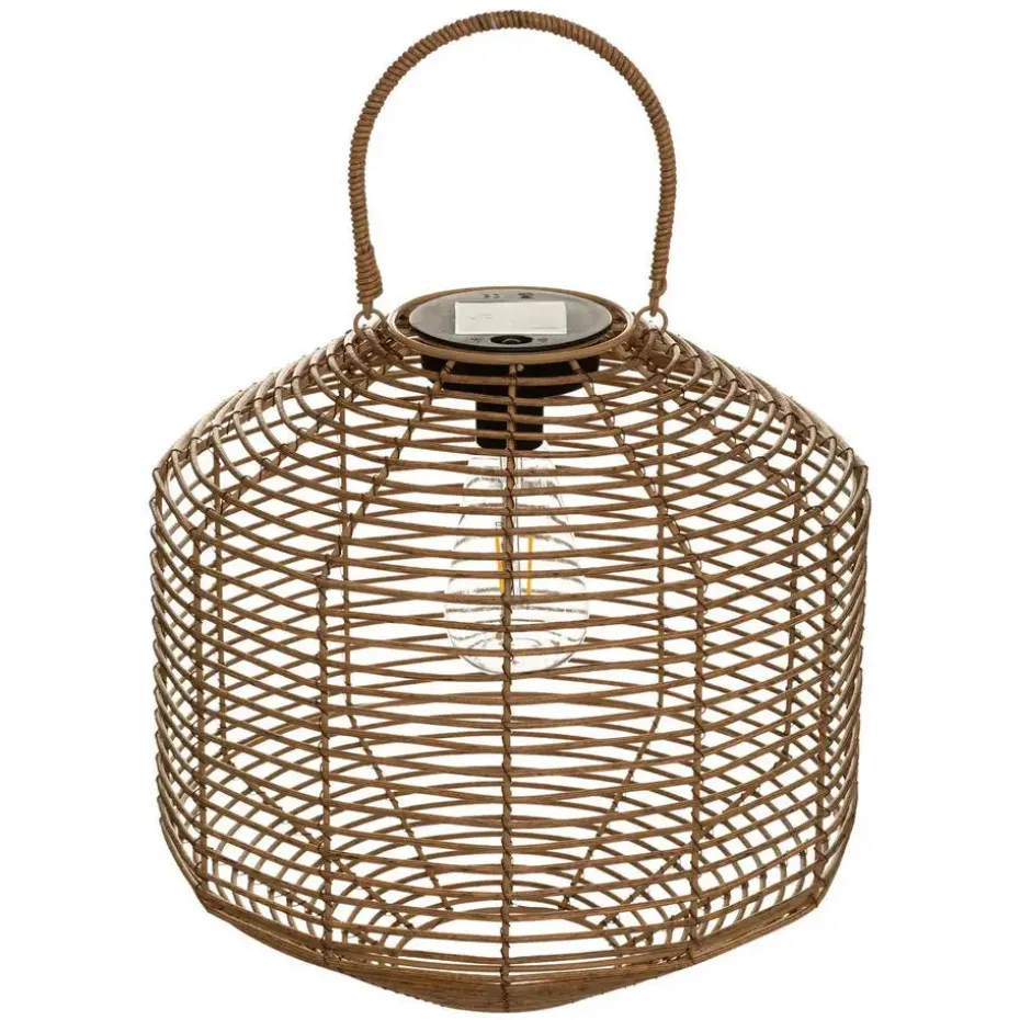 Atmosphera solar lantaarn - rotan - 30 x 30 cm