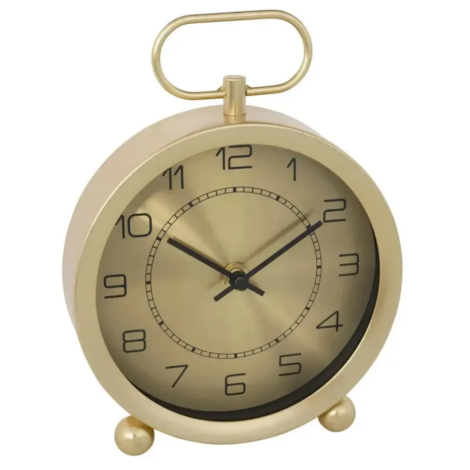 Atmosphera Tafelklok Dorado - goud - Dia 15 cm