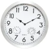 Atmosphera Wandklok/muur klok Home Data - metaal - D40 cm