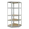 Avasco Stellingkast - Zilver - Opbergrek met hoek metaal - 176x75x40cm