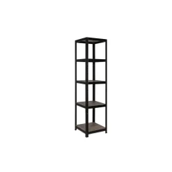 Avasco Stellingkast - Zwart - Opbergrek vierkant metaal - 176x45x45cm