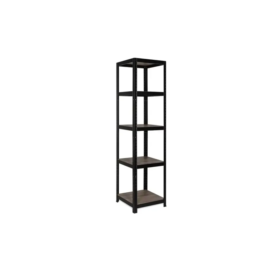 Avasco Stellingkast - Zwart - Opbergrek vierkant metaal - 176x45x45cm