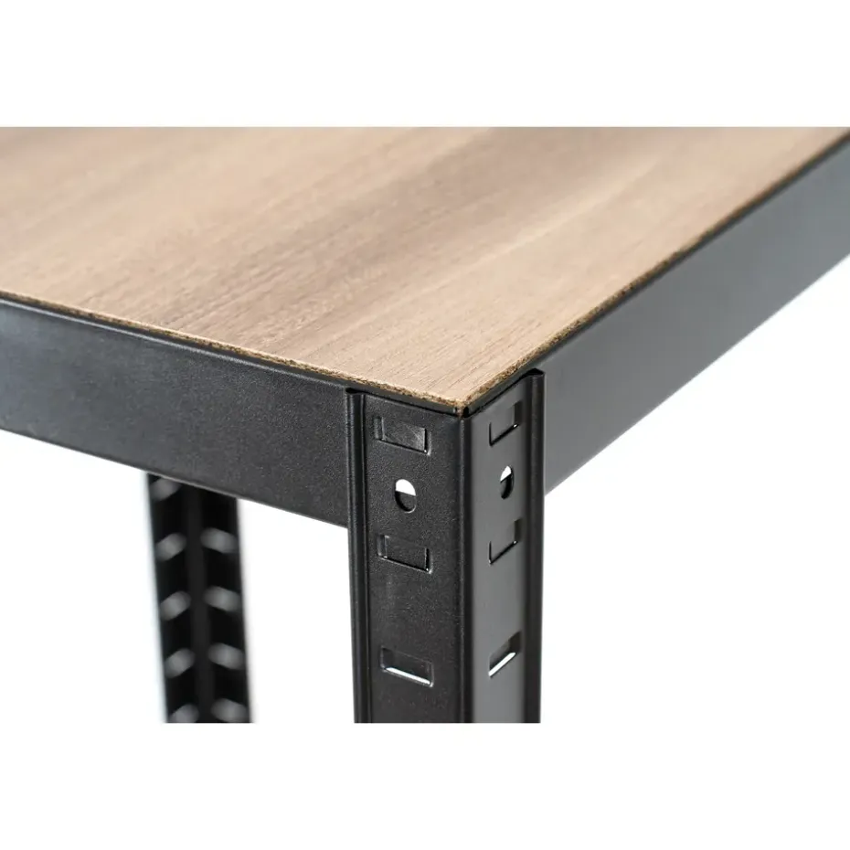 Avasco Stellingkast - Zwart - Opbergrek vierkant metaal - 176x45x45cm