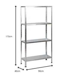 Avasco Stellingkast Metaal - Opbergrek Clicker 85 - 173x90x40 cm