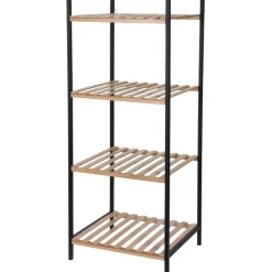 Badkamerkastje - 4-laags - bamboe - 39 x 32 x 95 cm