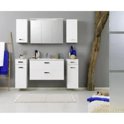 Badkamerkastje Bobbi 30cm 1 lade en 1 deur - wit