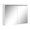 Badplaats Badkamerkast Paso 80 x 20 x 60 cm - Wit - Spiegelkast Badkamer