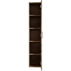 Badplaats Badkamerkast Pluto 30 x 30 x 150 cm - Kastanje Eiken -Hangende
