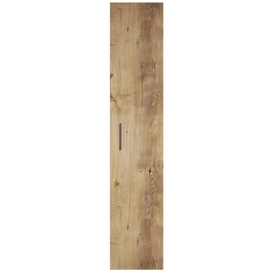 Badplaats Badkamerkast Pluto 30 x 30 x 150 cm - Kastanje Eiken -Hangende