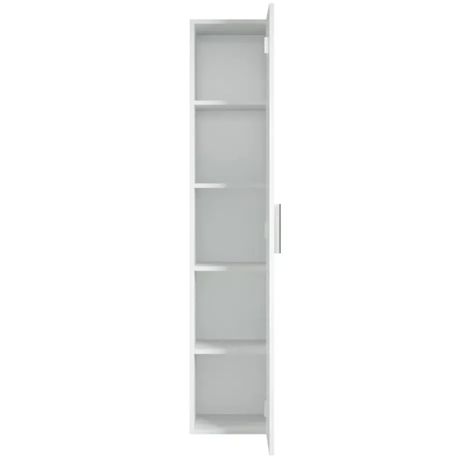 Badplaats Badkamerkast Pluto 30 x 30 x 150 cm - Wit - Hangende Badkamerkasten