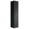 Badplaats Badkamerkast Saturnus 35 x 35 x 130 cm - Zwart - Hangende Kolomkast