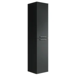 Badplaats Badkamerkast Saturnus 35 x 35 x 130 cm - Zwart - Hangende Kolomkast