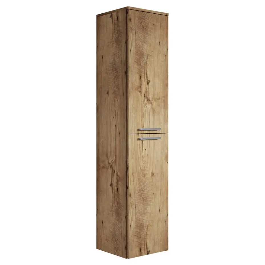 Badplaats Badkamerkast Venus 30 x 30 x 160 cm - Kastanje Eiken - Hangende
