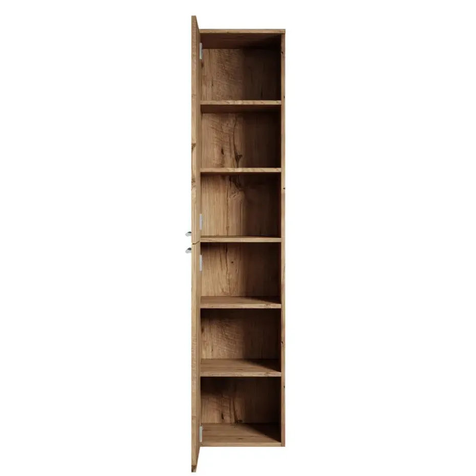 Badplaats Badkamerkast Venus 30 x 30 x 160 cm - Kastanje Eiken - Hangende