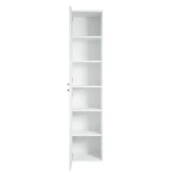 Badplaats Badkamerkast Venus 30 x 30 x 160 cm - Wit - Hangende Kolomkast met