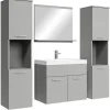 Badplaats Badkamermeubel Set Montreal XL 60 x 35 cm - Mat Grijs - Badmeubel met