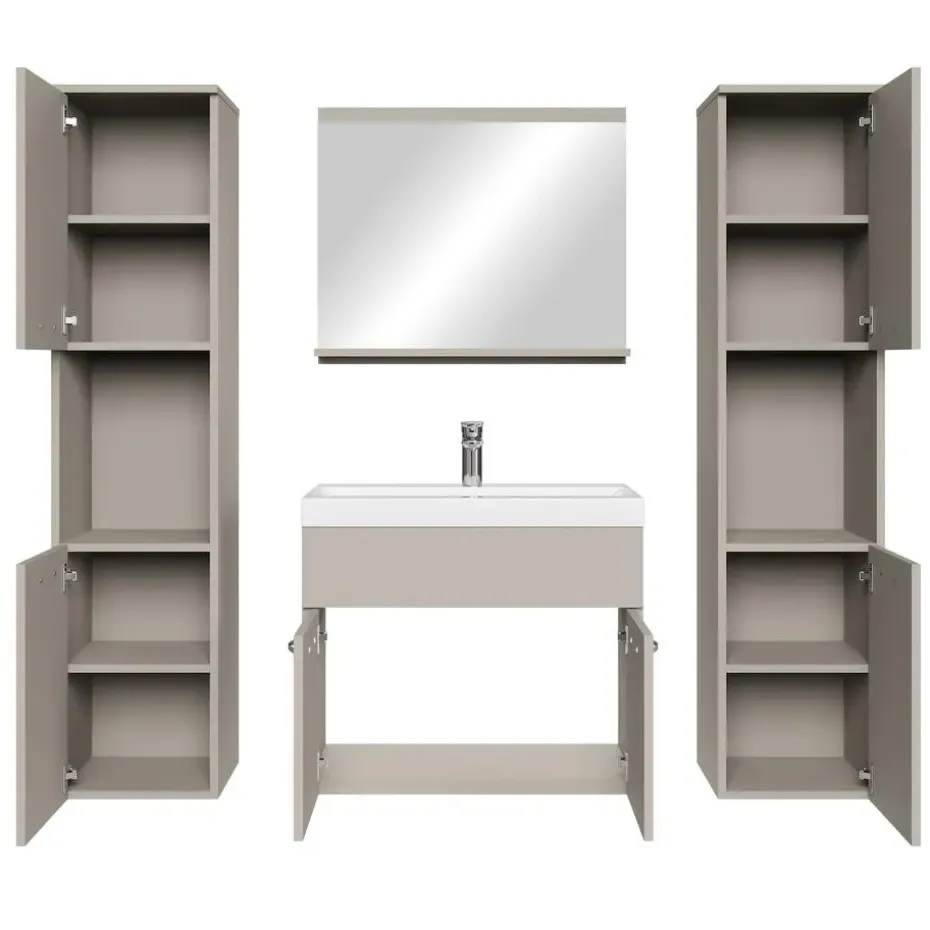 Badplaats Badkamermeubel Set Montreal XL 60 x 35 cm - Beige - Badmeubel met