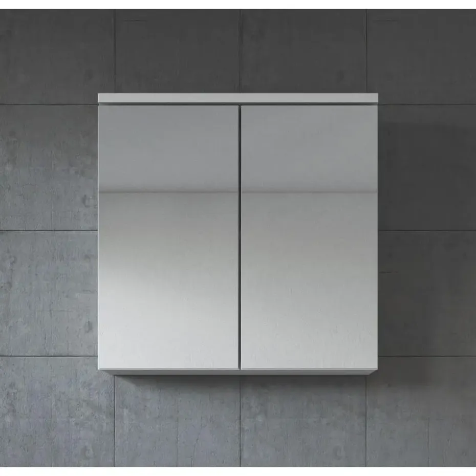 Badplaats Spiegelkast Toledo 60 x 20 x 60 cm - Wit - Badkamerkast Badkamer