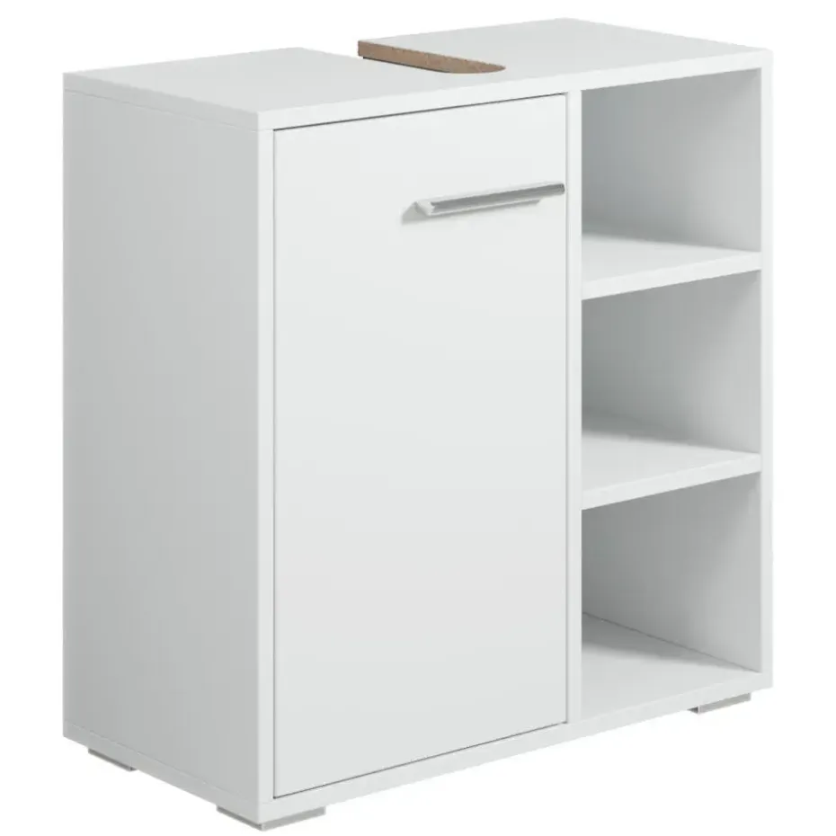 Badplaats Wastafel Onderkast Neptunus 60 x 28 x 60 cm - Wit - Badkamerkast –
