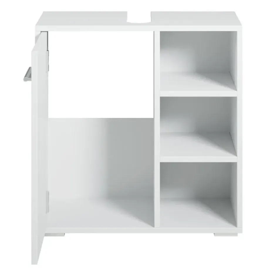 Badplaats Wastafel Onderkast Neptunus 60 x 28 x 60 cm - Wit - Badkamerkast –