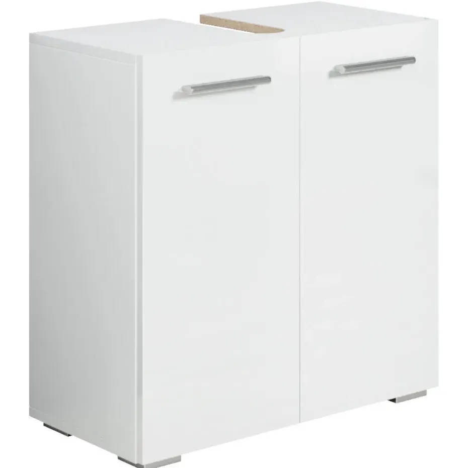 Badplaats Wastafel Onderkast Jupiter 60 x 30 x 60 cm - Wit - Badkamerkast –