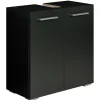 Badplaats Wastafel Onderkast Jupiter 60 x 30 x 60 cm - Zwart - Badkamerkast –