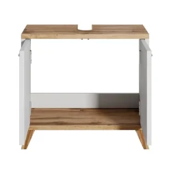 Badplaats Wastafel Onderkast Colima 60 x 28 x 54 cm - Eiken met Wit