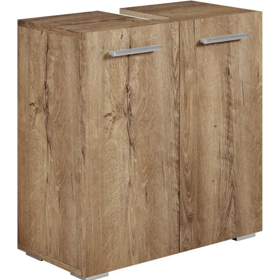 Badplaats Wastafel Onderkast Jupiter 60 x 30 x 60 cm - Bruin Eiken -