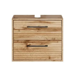 Badplaats Wastafel Onderkast Etna 60 x cm 35 cm x 50 cm - Eiken - Badkamerkast –