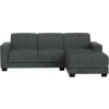Bank Aberdeen met chaise longue rechts - Kansas - grijs