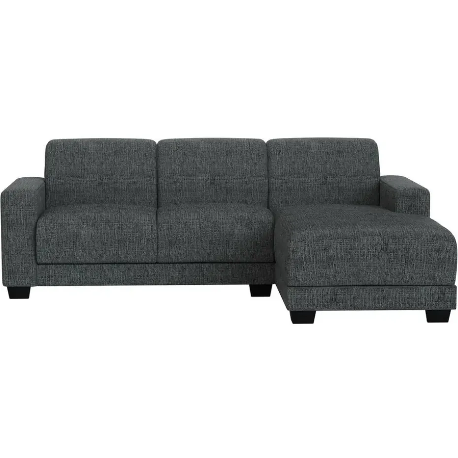 Bank Aberdeen met chaise longue rechts - Kansas - grijs